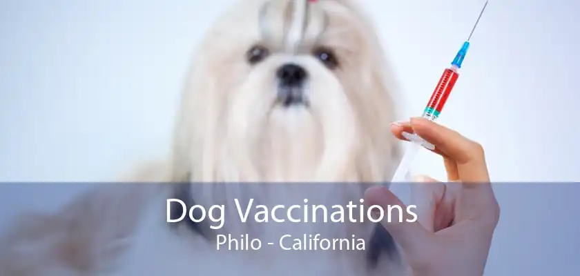 Dog Vaccinations Philo - California